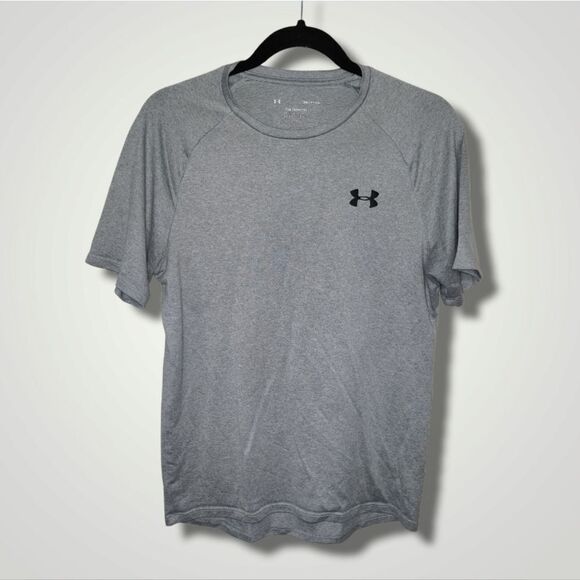 Under Armour Men's The Tech Tee LogoAthletic Fitness Workout Shirt Small - Picture 1 of 5